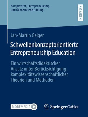 cover image of Schwellenkonzeptorientierte Entrepreneurship Education